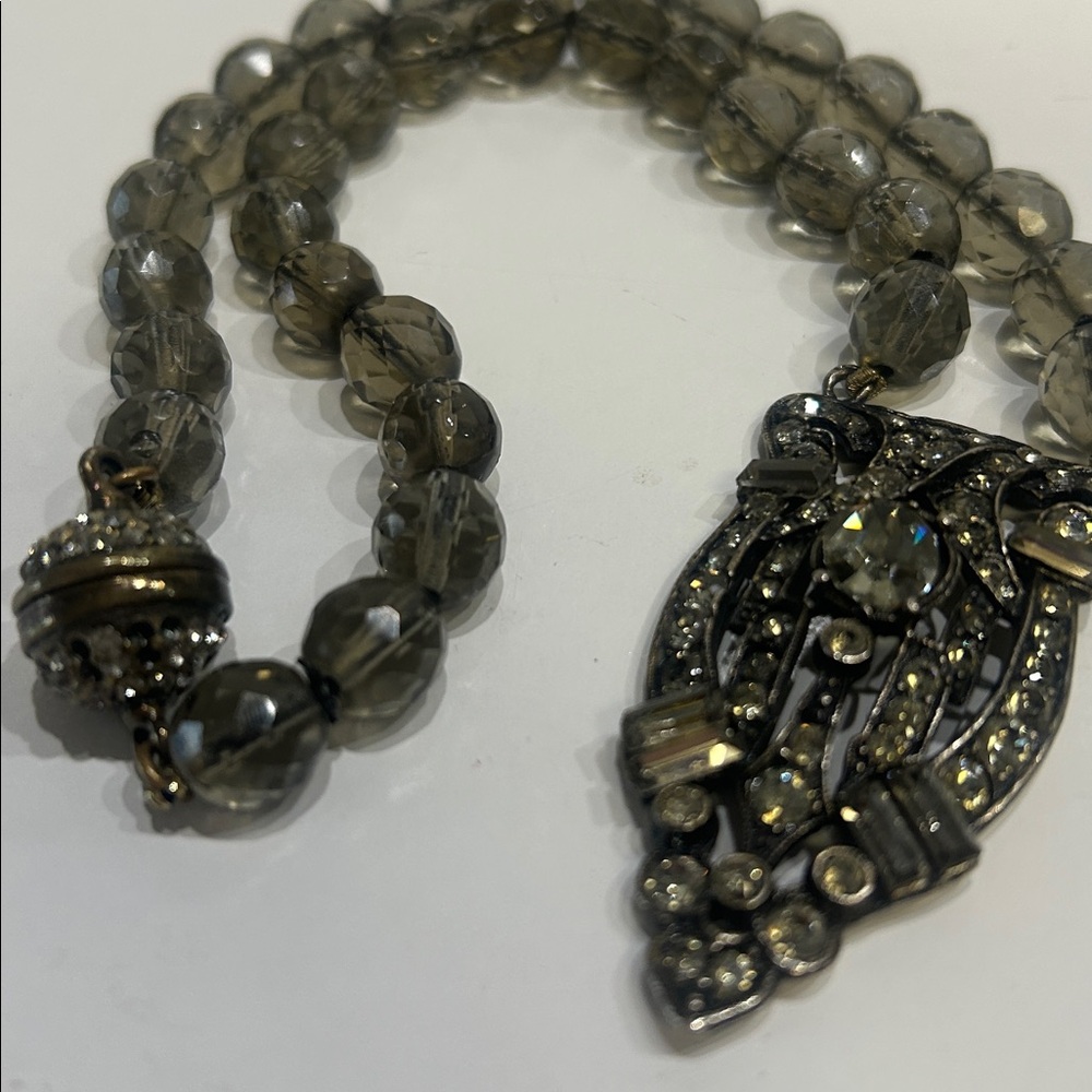 Heidi Daus Crystal Bead Necklace Pendant Swarovski